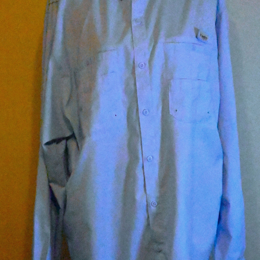 Columbia PFG Performance Fishing Gear Shirt with mesh underlying back.